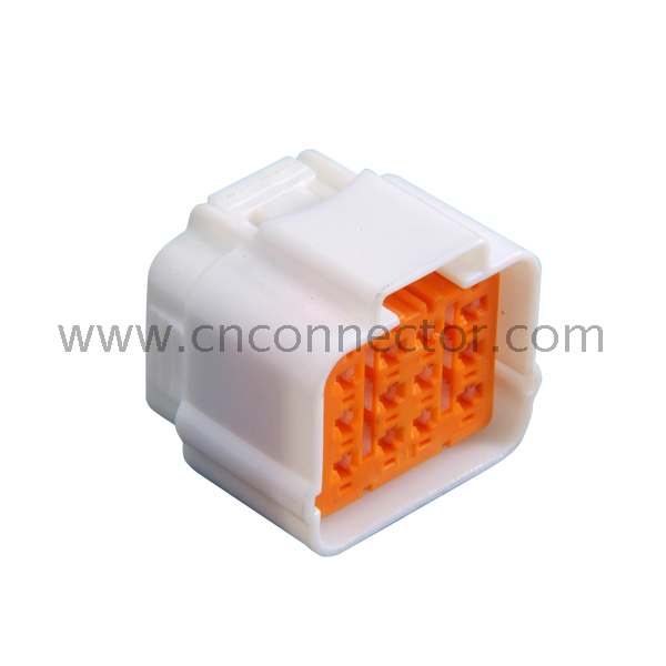 12 pin white female waterproof auto connector for 6195-0149