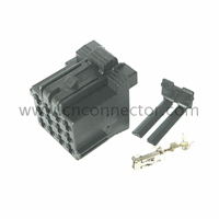 12 way unsealed electrical auto terminal connectors with clip