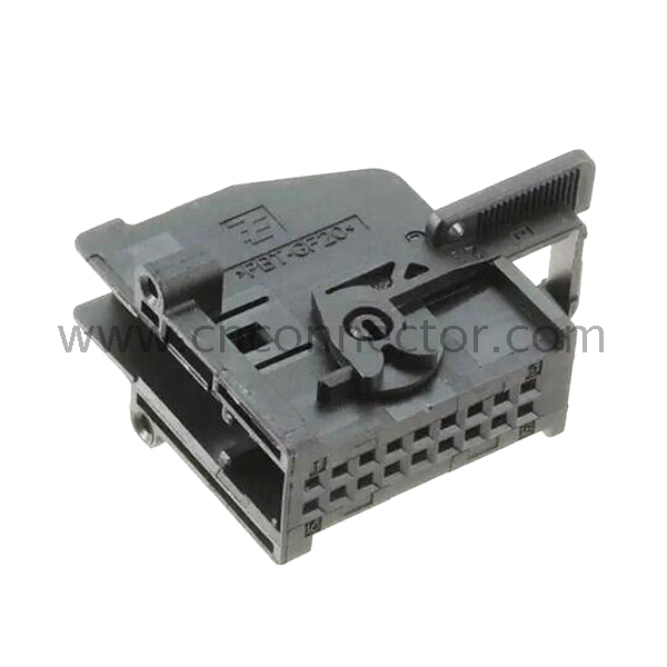 (1379100-1) 18 pin PBT female black auto manufacturer, wire plastic waterproof automotive connector