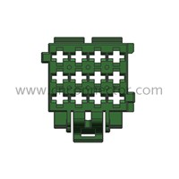 12 pin green female auto connectors 1-967622-1