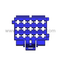 15 pole female blue automotive connectors 1-967623-4