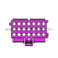 21 pin female purple wire auto connectors 1-967625-3