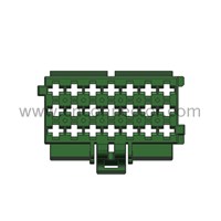 21 pole green female plastic houisng connectors 1-967625-4