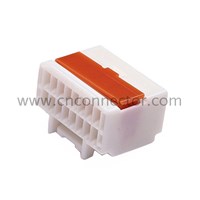 16 pin plastic white auto terminal connector 6098-1624 for automotive application