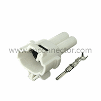 2 way male white automotive connectors