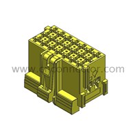 21 pin yellow female auto car wire harness connectors 1-967625-5