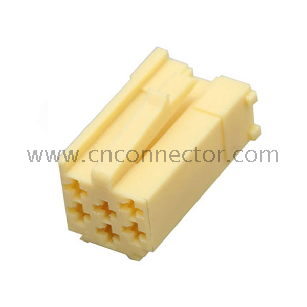 30220434 yellow female 6 pin autmotive wire harness connectors