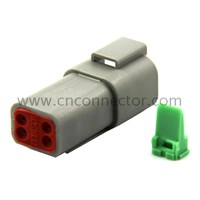 4 Pin Gray Male Dt Waterproof Electrical Auto Connector Dt04-4P