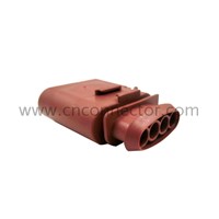 4 pin male brown auto wire harness connectors for VW