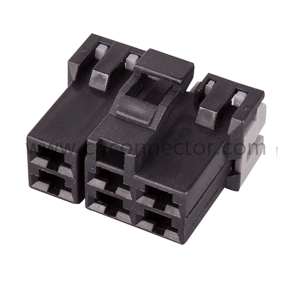 6 pin female black automotive connectors