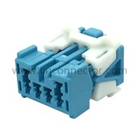 6098-1377 female 6 pin blue automotive wiring connectors