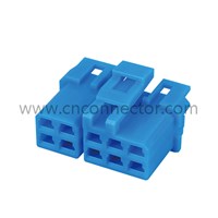 China auto connector factory for 10 way blue wire harness female connector