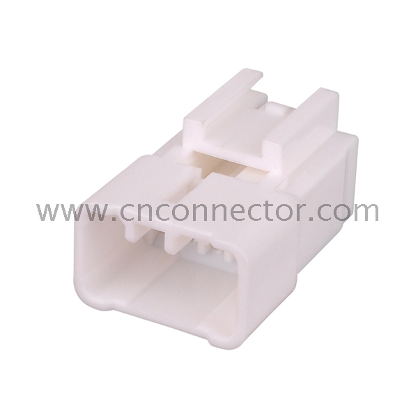 Electrical connector pbt-gf20 8 pin white male connector MG641053