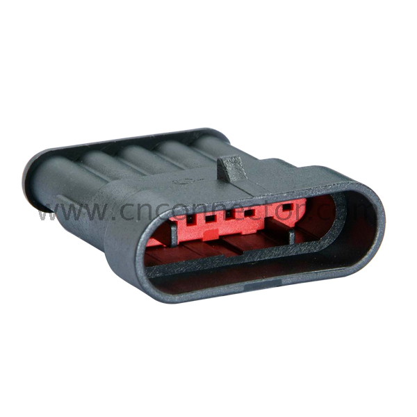 Equivalent male 5 pin auto plastic cable connectors car plastic plug 282107-1