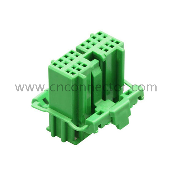 IL-AG5-14S-D3C1-A 14 pin green female automotive wire harness connectors