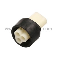 PA66 white 3 pin female wire harness automotive sealed connector