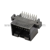 Unsealed black connector 16P assembly 174053-2