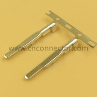 Brass pin socket inserted reeds for low voltage connector terminal